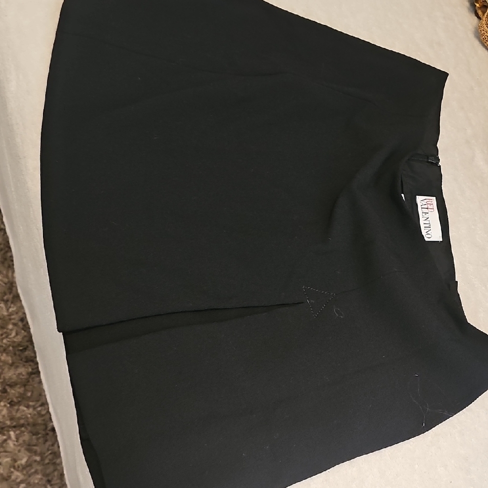 Valentino Classic Black Skater Skirt